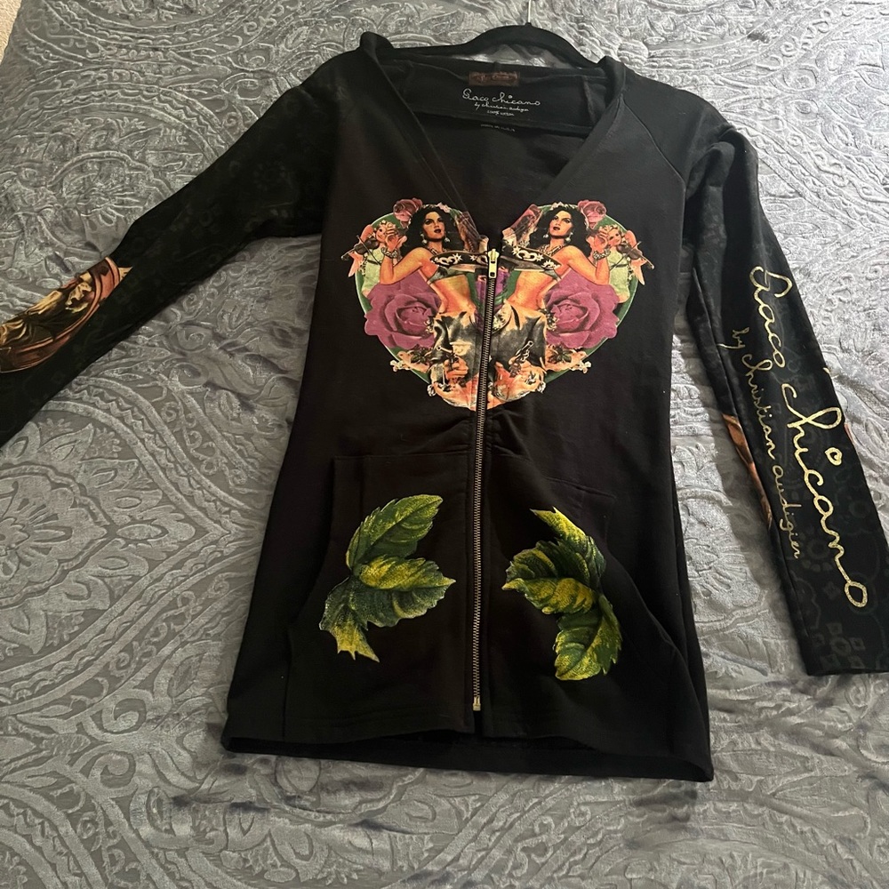 Christian Audiger sweatshirt dress size small